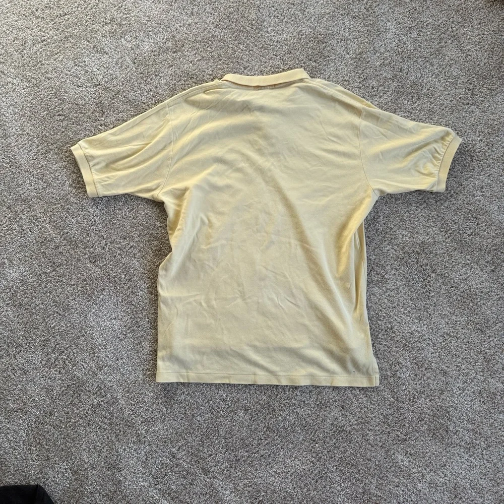 Ralph Lauren Pale Yellow Polo Shirt with Navy Pony